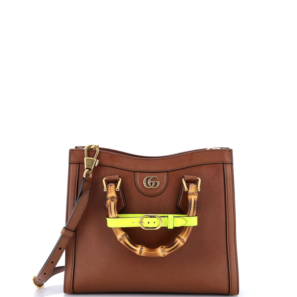 Gucci Small Diana NM Bamboo Handle Tote Leather